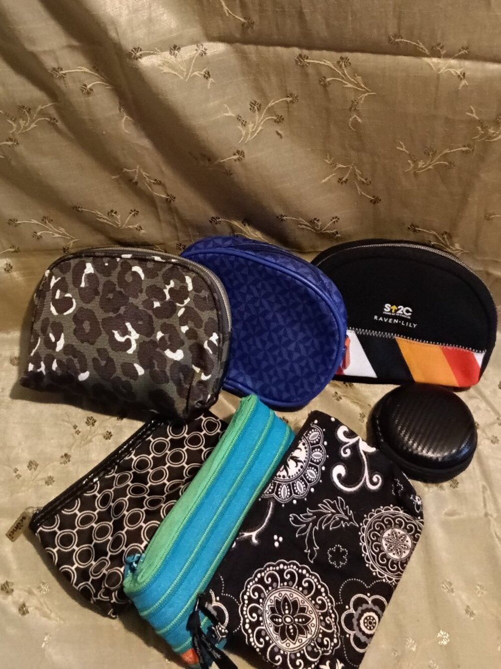 Seven Piece Cosmetic Pouch Set